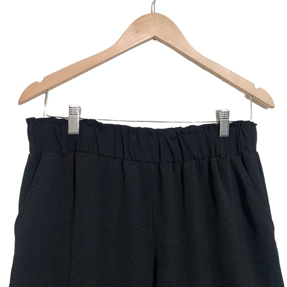 Joe Benbasset Black Paperbag Waist Cuffed Cargo Pants Lightweight Juniors Large - Picture 7 of 14